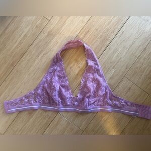 Colsie NWOT pink lace halter bra size Medium